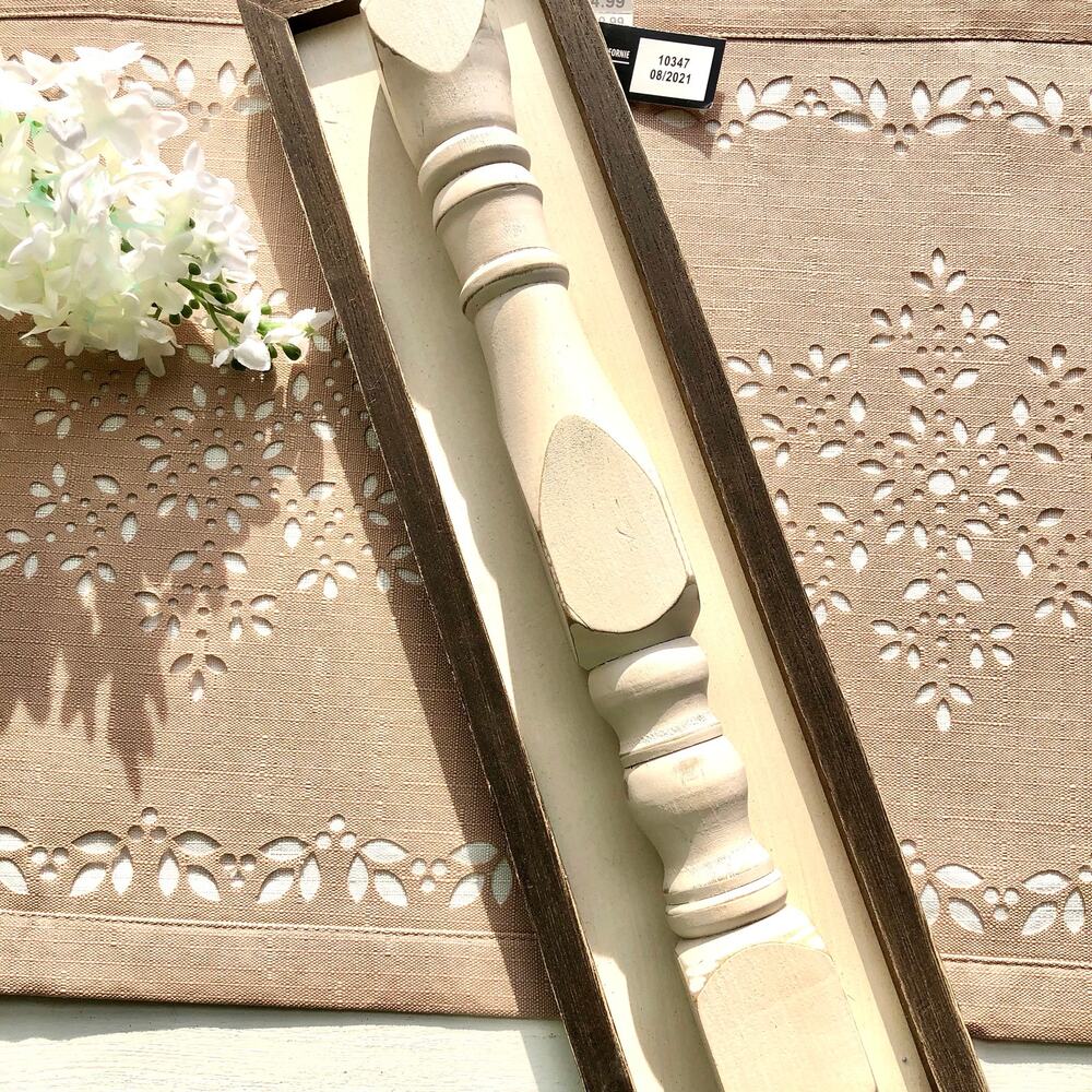NWT Ashland Heritage Home Framed Post Wall Hanging Rustic Country Chic Decor